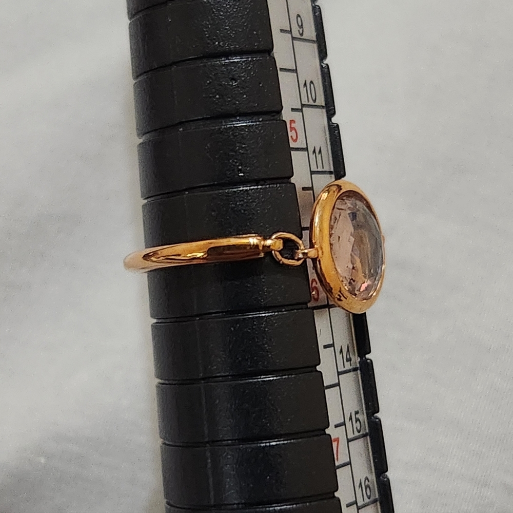 Swarovski Tahlia Ring Round Cut Pink Rose Gold Tone Plated - Picture 11 of 12